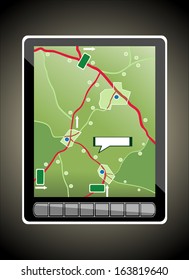 GPS navigation display