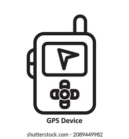 GPS Navigation display screen. simple icon design, best used for banner, flayer, or web application. Editable stroke with EPS 10 file format