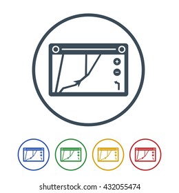 Gps navigation divice Icon Isolated on White Background.vector illustration icon