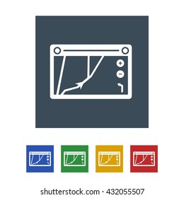 Gps navigation divice Icon Isolated on White Background.vector illustration icon