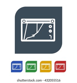 Gps navigation divice Icon Isolated on White Background.vector illustration icon