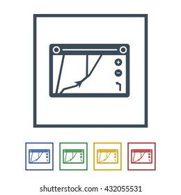 Gps navigation divice Icon Isolated on White Background.vector illustration icon
