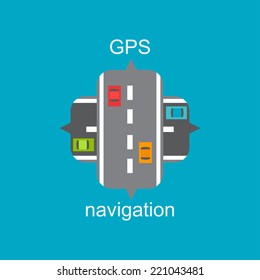 GPS navigation icon