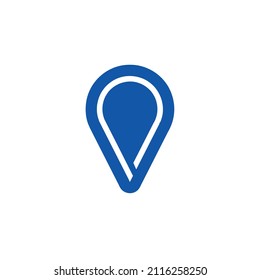 gps navigation icon isolated on white background from communication and media collection