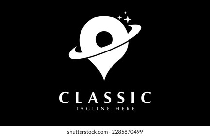 GPS navigation icon location service or direction logo abstract monogram vector template