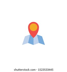 gps navigation icon. Trendy flat style isolated on white background. Symbol for the design of your website, logo, interface. Vector illustration
