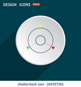 GPS navigation. icon. vector design