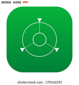 GPS navigation. icon. vector design