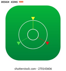 GPS navigation. icon. vector design