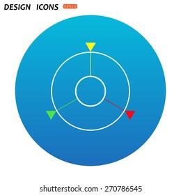 GPS navigation. icon. vector design