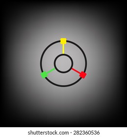 GPS navigation. icon. vector design