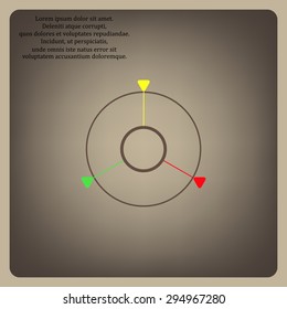GPS navigation. icon. vector design