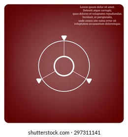 GPS navigation. icon. vector design