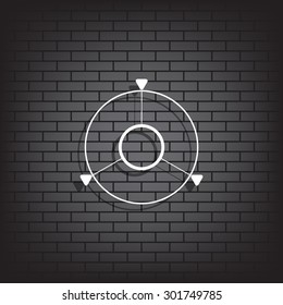 GPS navigation. icon. vector design