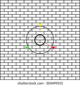 GPS navigation. icon. vector design