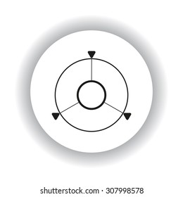 GPS navigation. icon. vector design