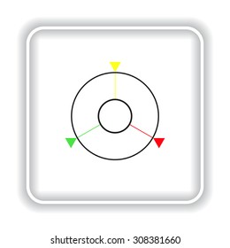 GPS navigation. icon. vector design