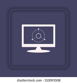 GPS navigation. icon. vector design