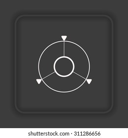 GPS navigation. icon. vector design