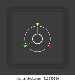 GPS navigation. icon. vector design