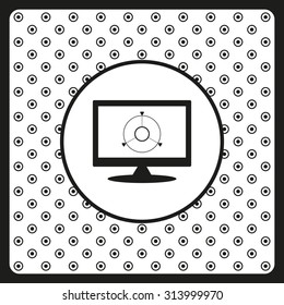 GPS navigation. icon. vector design