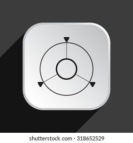 GPS navigation. icon. vector design