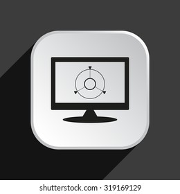 GPS navigation. icon. vector design