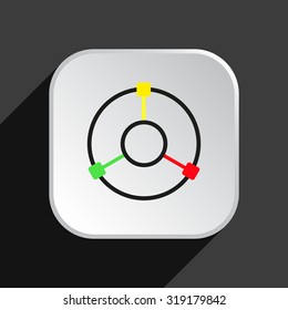 GPS navigation. icon. vector design