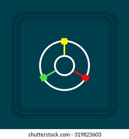 GPS navigation. icon. vector design