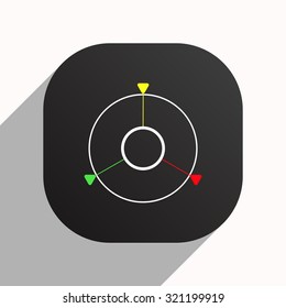 GPS navigation. icon. vector design
