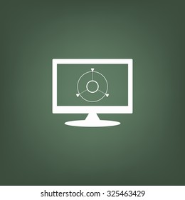 GPS navigation. icon. vector design