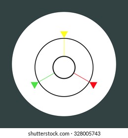 GPS navigation. icon. vector design
