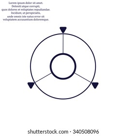 GPS navigation. icon. vector design