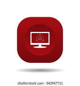 GPS navigation. icon. vector design