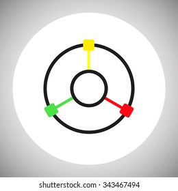 GPS navigation. icon. vector design