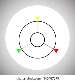 GPS navigation. icon. vector design