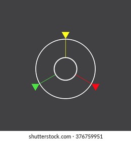 GPS navigation. icon. vector design