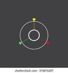 GPS navigation. icon. vector design