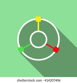GPS navigation. icon. vector design