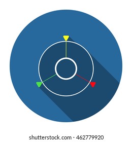 GPS navigation. icon. vector design