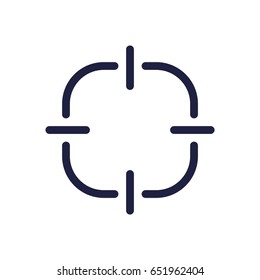 GPS navigation Icon Vector flat design style