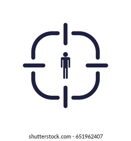 GPS navigation Icon Vector flat design style