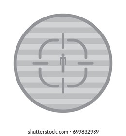 GPS navigation Icon Vector flat design style