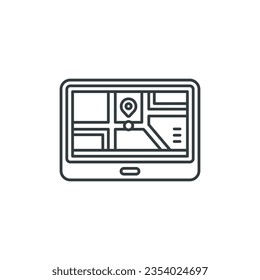 GPS, Navigation icon, vector illustration