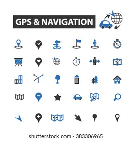 gps navigation icons