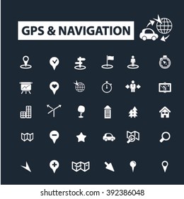 gps navigation icons
