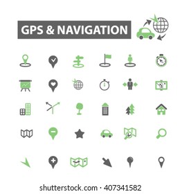 gps navigation icons
