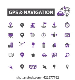 gps navigation icons
