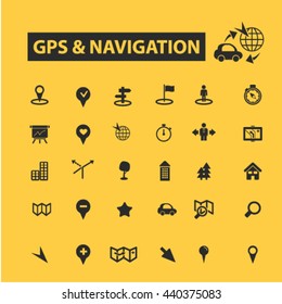 gps navigation icons