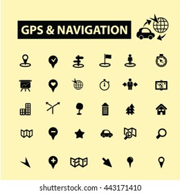 gps navigation icons